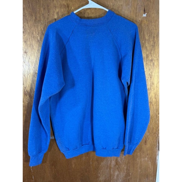 Vintage Cardinals‎ Birds Winter Christmas Nature Crewneck Sweater XL USA Blue - Picture 6 of 9